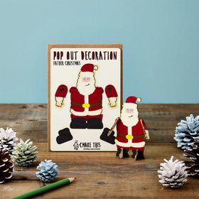Pop Out Father Christmas Card