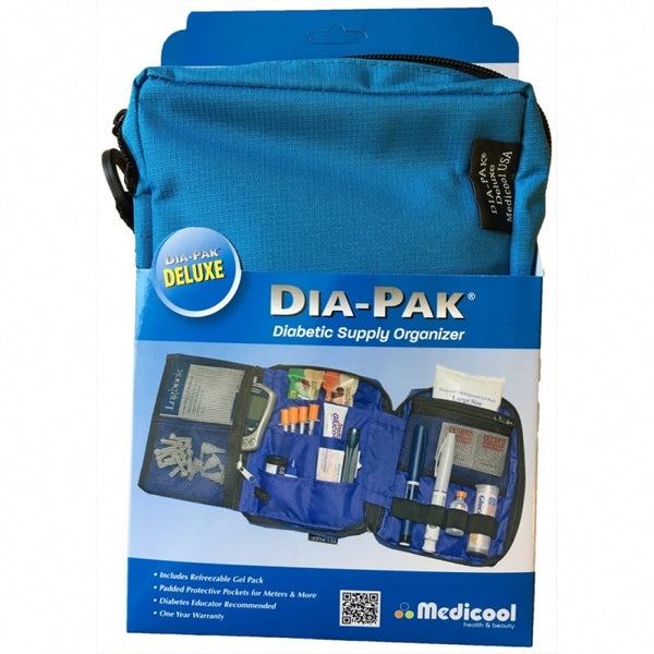  Medicool DIA-PAK Deluxe Diabetic Supply Organizer 1 Each :  Health & Household