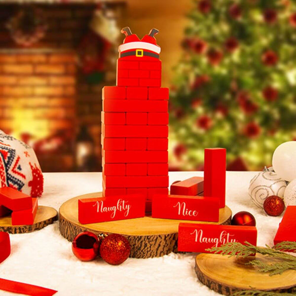 Santa Topple Tower Game