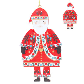 Alpine Santa Wood Decoration