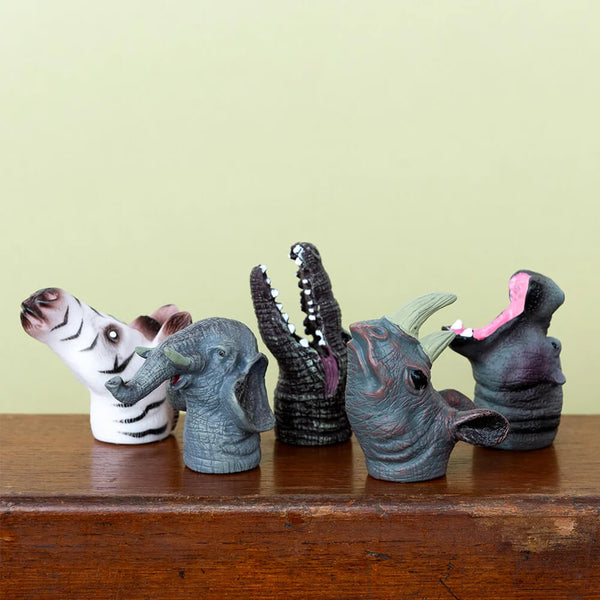 Safari Animal Finger Puppets (set of 5)