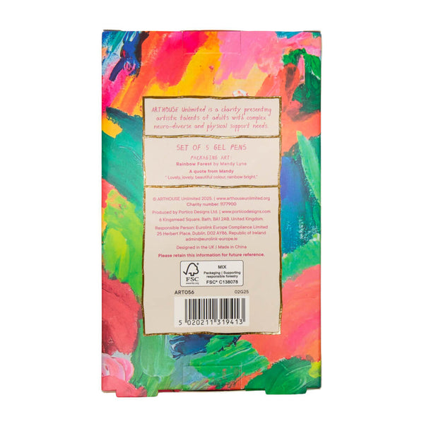 Arthouse Unlimited Set of 5 Gel Pens