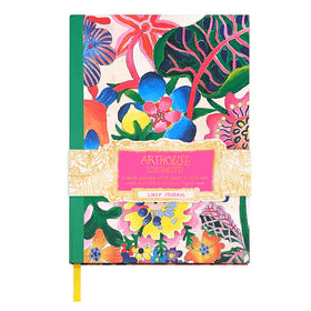 Colorful notebook with floral design and 'Artholise Unlimited' branding on a white background