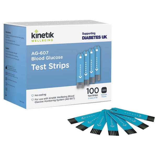 Blood Glucose Test Strips x 100 (for AG-607) VAT RELIEF