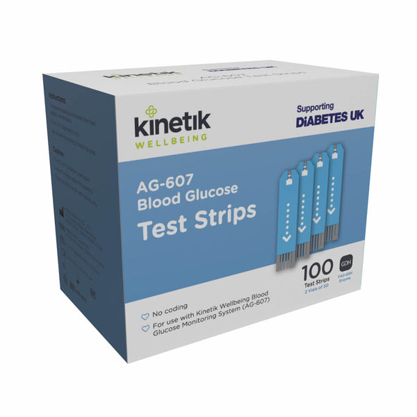 Blood Glucose Test Strips x 100 (for AG-607) VAT RELIEF