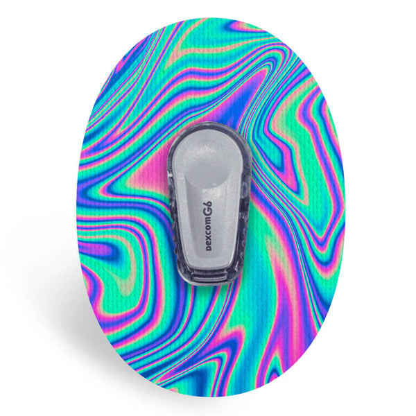 Dexcom G6/ONE CGM patch in Holographic design