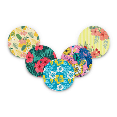 Summer Flowers Pack Generic CGM Overpatches - 5 Pack