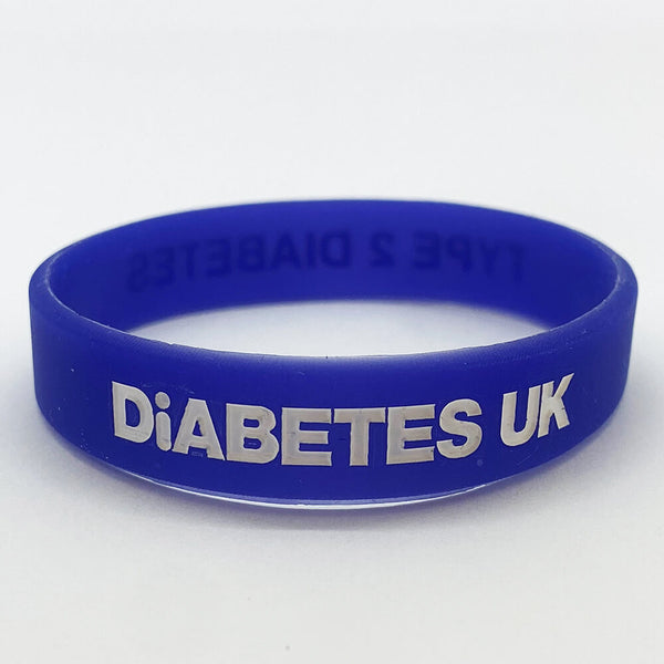 Type 2 Diabetes Wristband - Dark Blue
