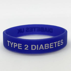 Type 2 Diabetes Wristband - Dark Blue