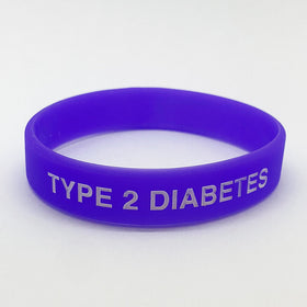 Type 2 Diabetes Wristband - Purple