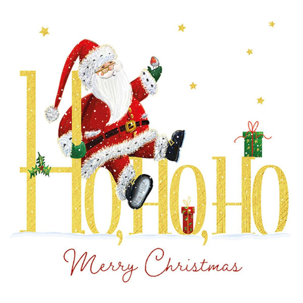 Santa Ho Ho Ho Christmas Card 20225