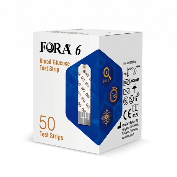 FORA 6 Blood Glucose Test Strip (50)