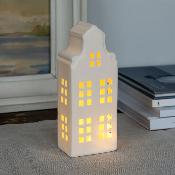 Matt Ceramic LED Decoration - Large House