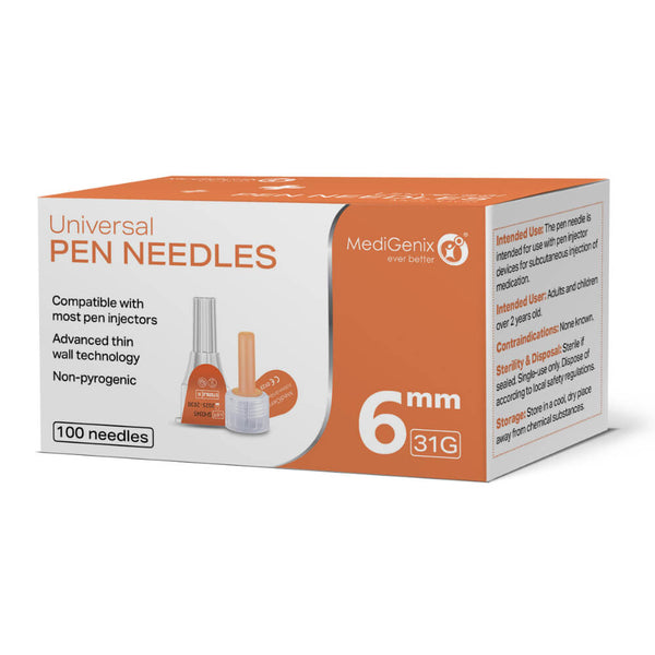MediGenix Universal Pen Needles 31G (100 pcs) VAT Relief