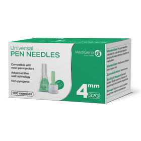 MediGenix Universal Pen Needles 32G 4mm (100 pcs) VAT Relief