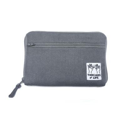 Grey Red Dhaka case medium