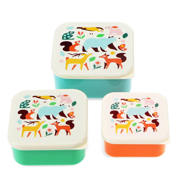 Snack Boxes (set of 3) - Woodland