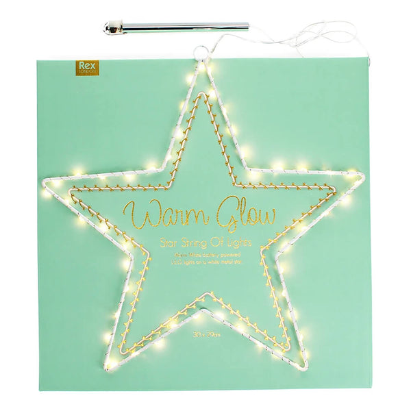 Metal Star LED Light - 30cm