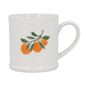 Stoneware Mug - Orange Branch