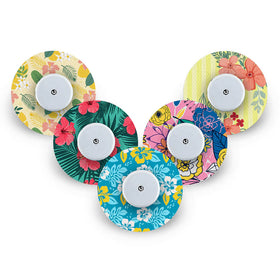 Summer Flowers Pack Freestyle Libre 2 Patches - 5 Pack