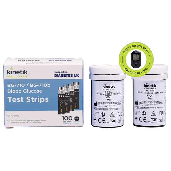 Test Strips (100) for BG-710 & BG-710b (VAT Relief)