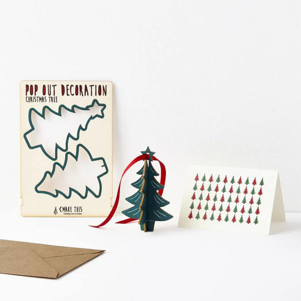 Pop Out Christmas Tree Card