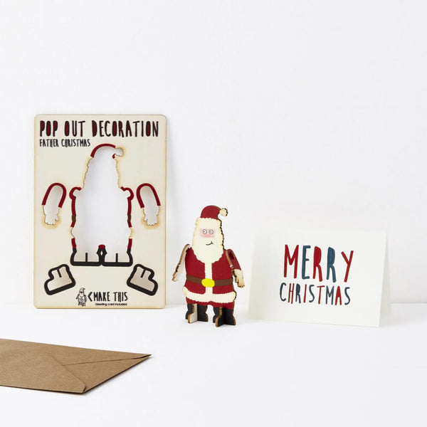 Pop Out Father Christmas Card