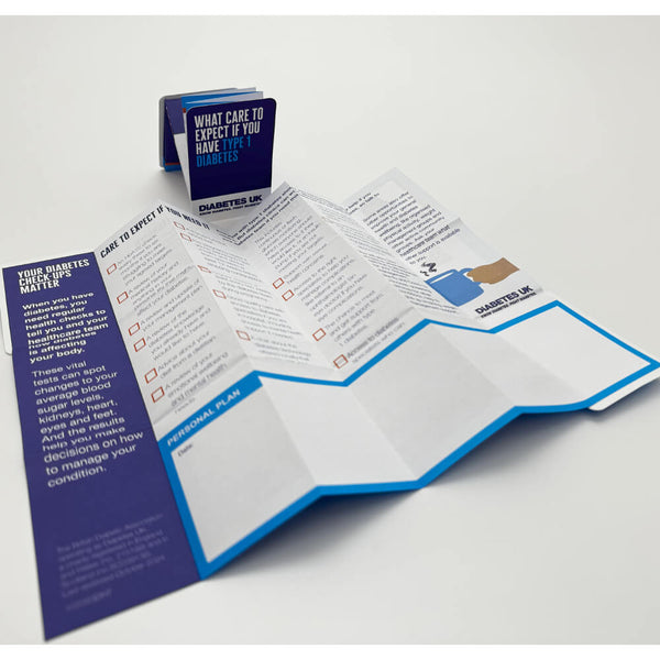 Care to Expect business card Z fold leaflet-Type 1