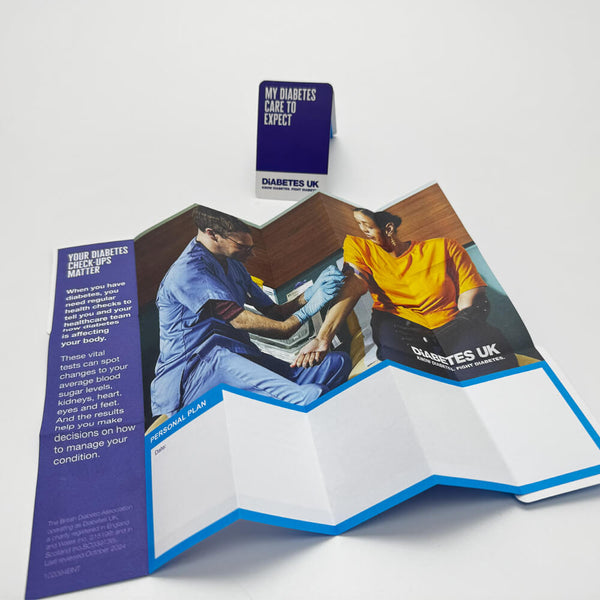 Care to Expect business card Z fold leaflet-Type 2