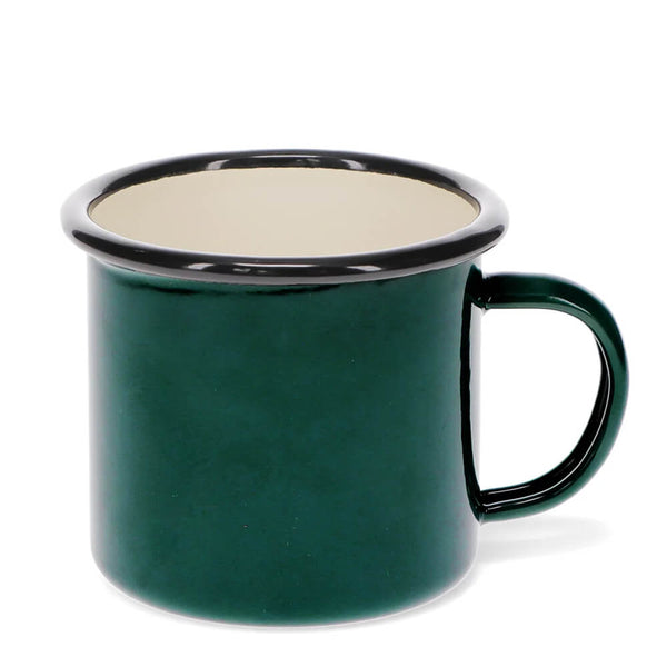 Dark Green Enamel Mug