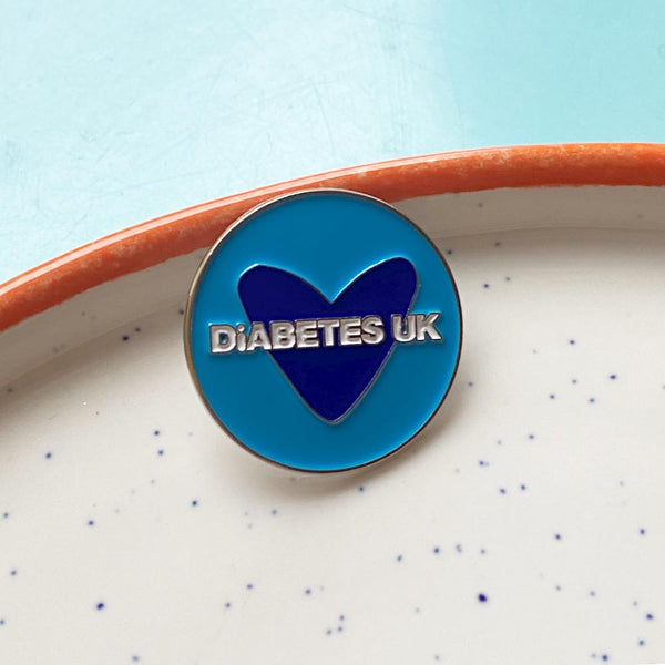 Heart Diabetes UK Round Badge