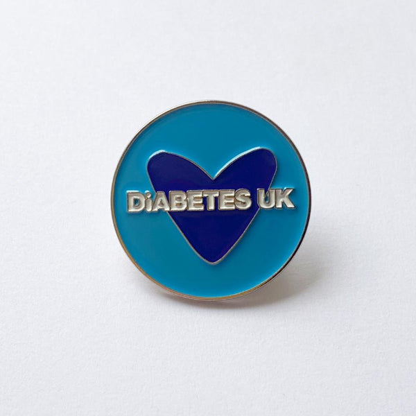 Heart Diabetes UK Round Badge