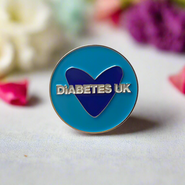 Heart Diabetes UK Round Badge