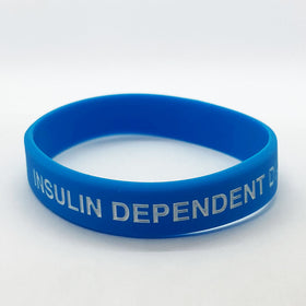 Insulin Dependent Diabetes Wristband - Cyan Blue
