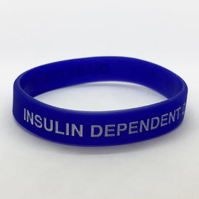 Insulin Dependent Diabetes Wristband - Dark Blue