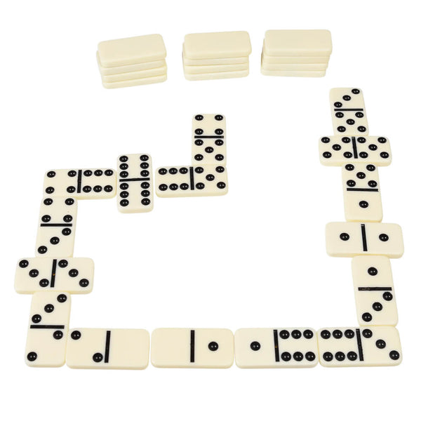 Dominoes in a tin