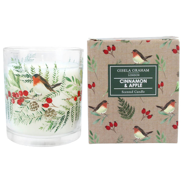 Robins and Rosehips Candle (Cinnamon Apple) Diabetes UK Shop