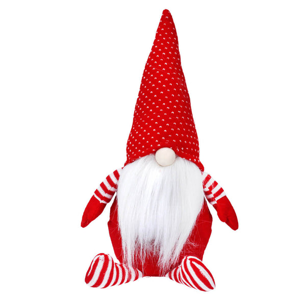 Nordic Fabric Sitting Santa Ornament