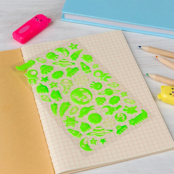 Glow in the Dark Space 3D Stickers
