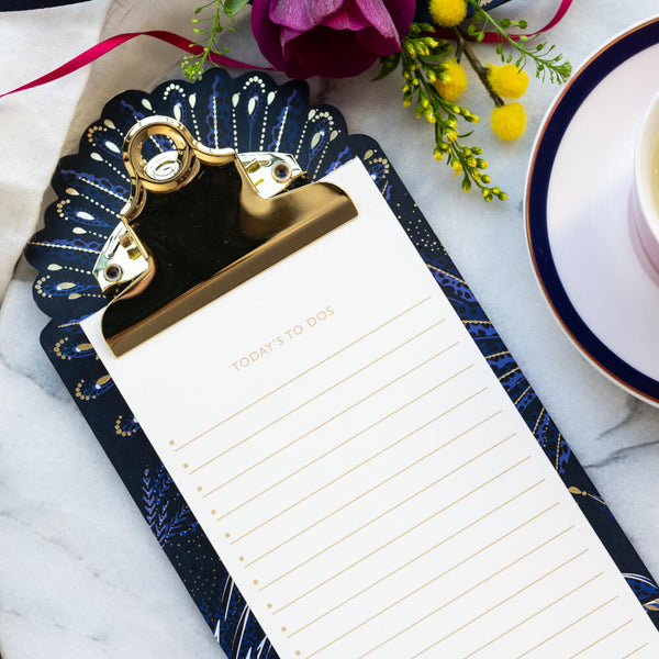 Sara Miller Anniversary Magnetic List Pad & Clipboard