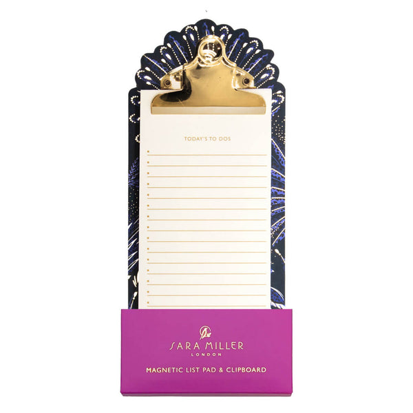 Sara Miller Anniversary Magnetic List Pad & Clipboard