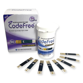 SD Codefree Blood Glucose Test Strips VAT relief