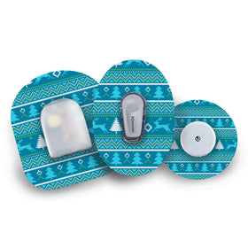 Warm Winter CGM patch featuring a cosy seasonal design. Designed to protect and secure your glucose monitor during daily activities. Available from the Diabetes UK Online Shop