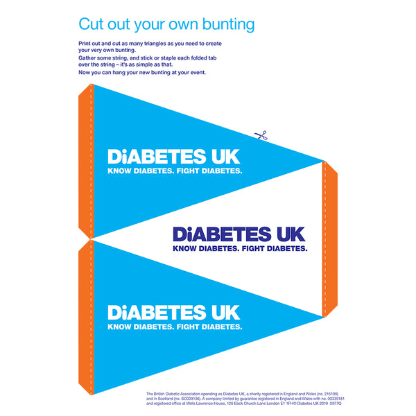 Diabetes UK Bunting (Download Only)
