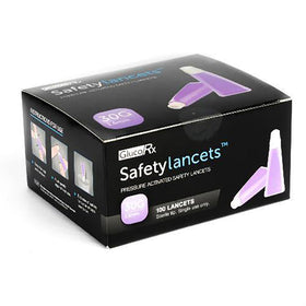 GlucoRx Safety Lancets  (100pcs)