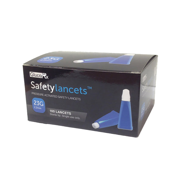 GlucoRx Safety Lancets  (100pcs)