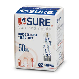 4SURE Blood Glucose strips 50 VAT Relief
