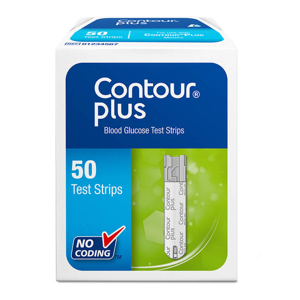 Contour Plus Blue Test Strips 50 Vat Relief