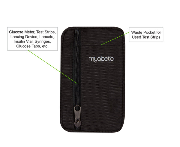 Myabetic Eli Diabetes Pouch Black