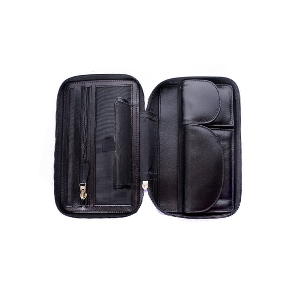 Desang Slim Kitbag - Black Leather